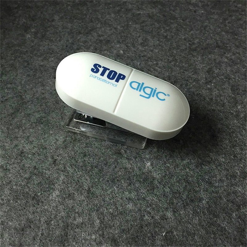 Tablet Shape Mini Plastic Stapler 