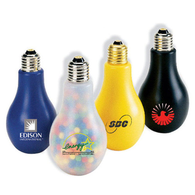 Plastic Light Bulb Shaped Jars