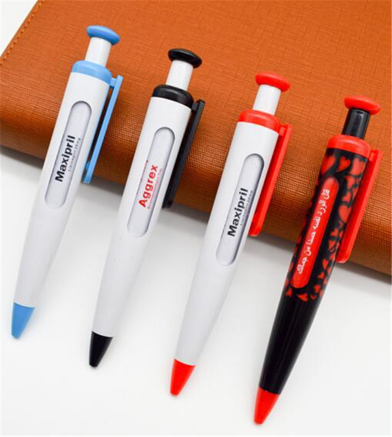 Plastic Scroll advertising ballpen,message ball pen,window ball-point pen        